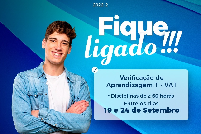 No momento, você está visualizando VA1 para disciplinas com 60 horas ou mais acontece entre 19 e 24 de setembro