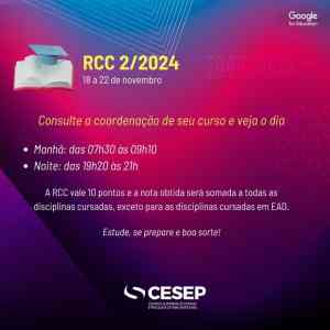 Leia mais sobre o artigo Revisão de Conteúdos Curriculares – RCC